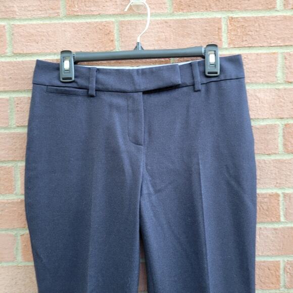 Boden Navy Wool Trousers Pants Lined Tapered Leg WM268 size 12L Long - Picture 4 of 6
